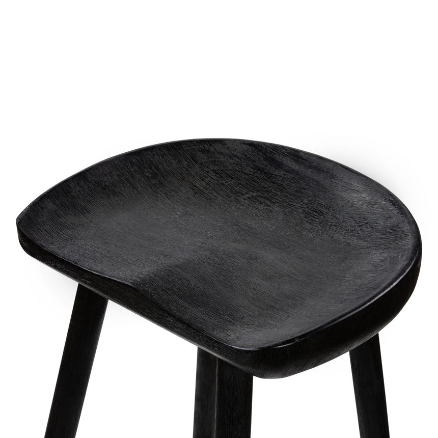 Matte Black Parawood with Matte Black Iron (Bar Height) | Barrett Bar/Counter Stool | Valley Ridge Furniture