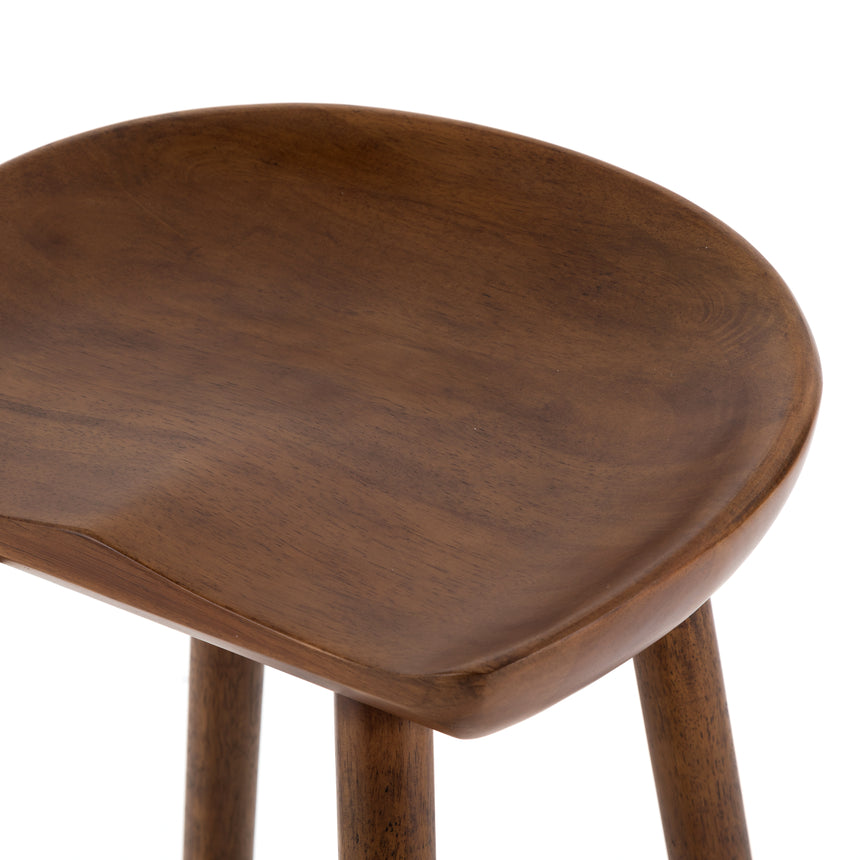 Dark Parawood with Matte Black Iron (Bar Height) | Barrett Bar/Counter Stool | Valley Ridge Furniture