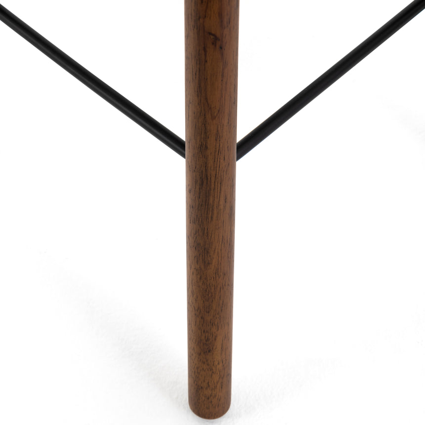 Dark Parawood with Matte Black Iron (Bar Height) | Barrett Bar/Counter Stool | Valley Ridge Furniture