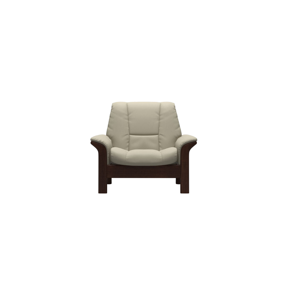 Buckingham LB Chair - Paloma Light Grey - Brown