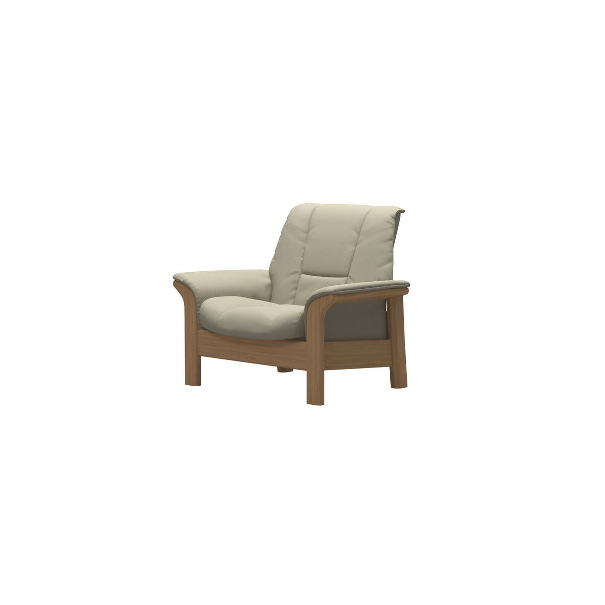 Buckingham LB Chair - Paloma Light Grey - Oak
