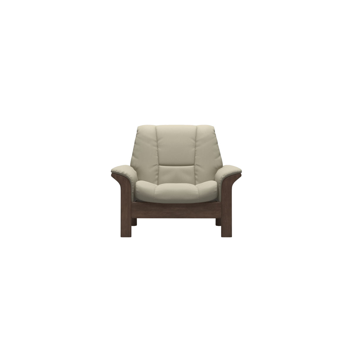 Buckingham LB Chair - Paloma Light Grey - Walnut