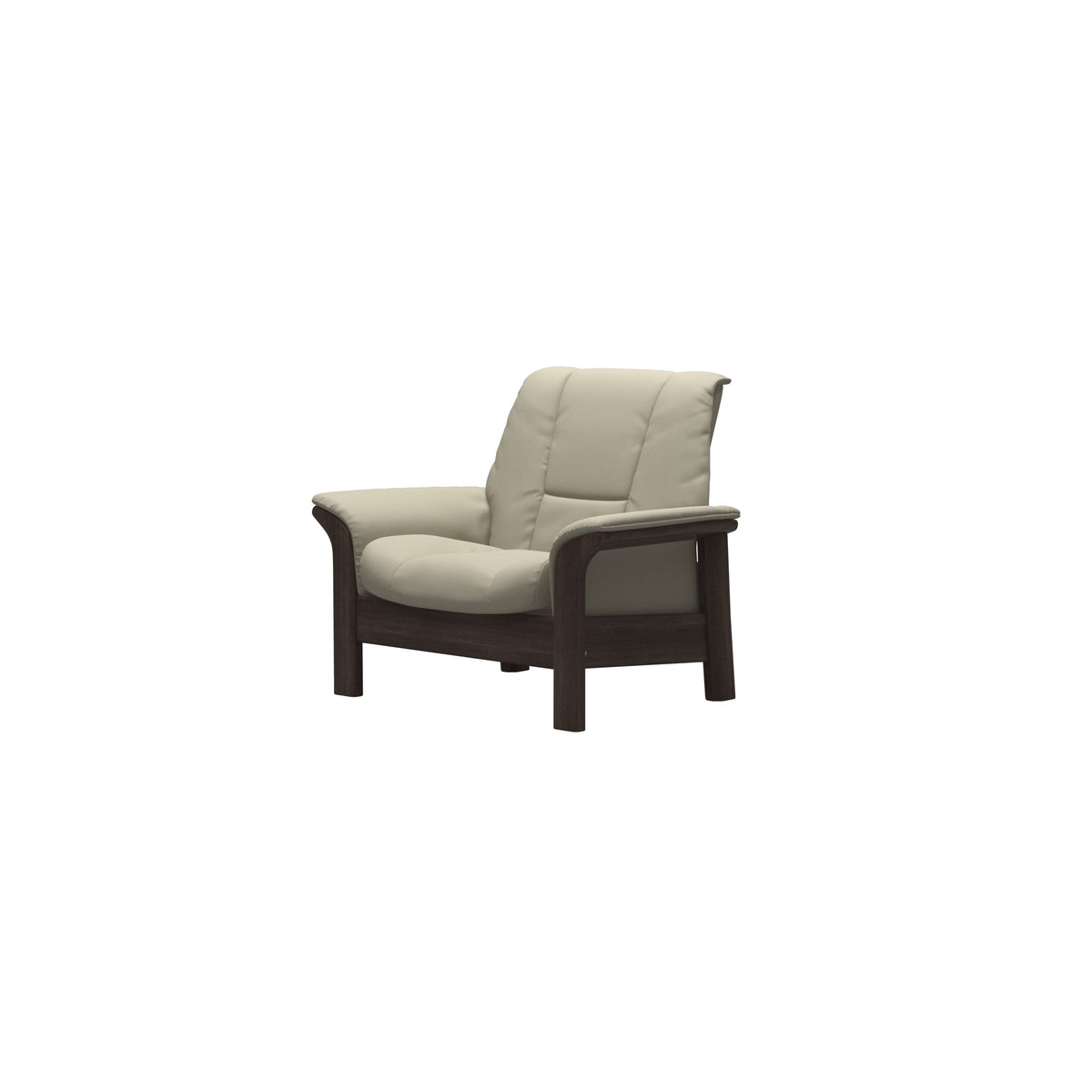 Buckingham LB Chair - Paloma Light Grey - Wenge