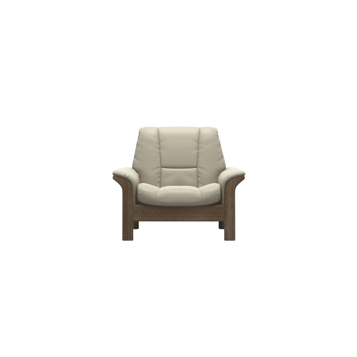 Buckingham LB Chair - Paloma Light Grey - Smoked Oak