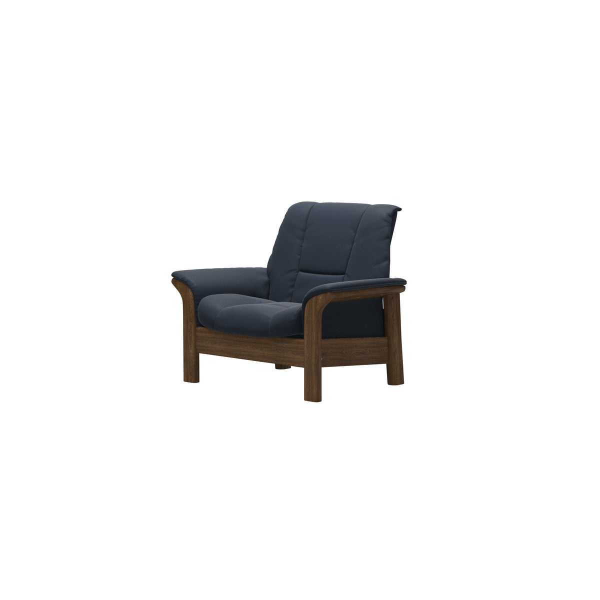 Buckingham LB Chair - Paloma Oxford Blue - Teak
