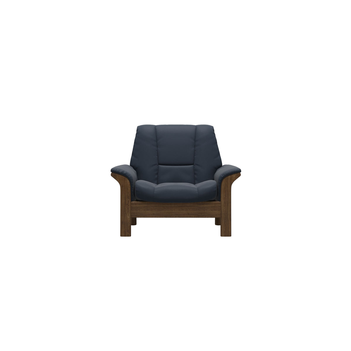 Buckingham LB Chair - Paloma Oxford Blue - Teak