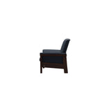 Buckingham LB Chair - Paloma Oxford Blue - Brown