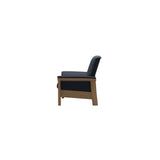 Buckingham LB Chair - Paloma Oxford Blue - Oak