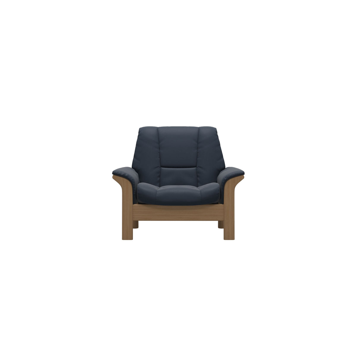 Buckingham LB Chair - Paloma Oxford Blue - Oak