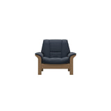Buckingham LB Chair - Paloma Oxford Blue - Oak