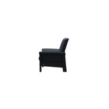 Buckingham LB Chair - Paloma Oxford Blue - Black
