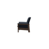 Buckingham LB Chair - Paloma Oxford Blue - Walnut