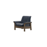 Buckingham LB Chair - Paloma Oxford Blue - Smoked Oak