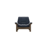 Buckingham LB Chair - Paloma Oxford Blue - Smoked Oak