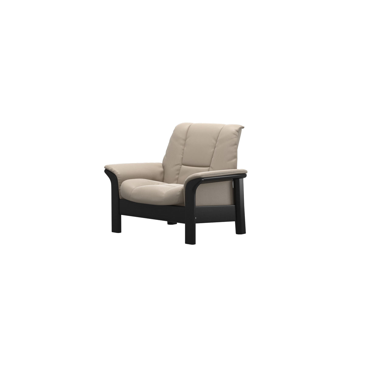 Buckingham LB Chair - Paloma Mushroom - Black