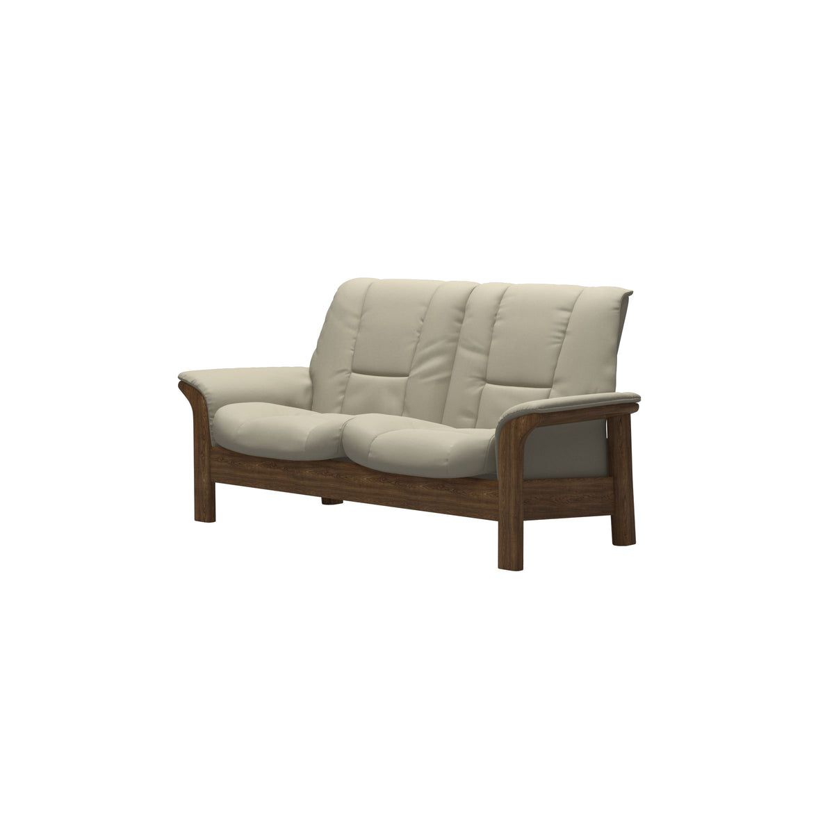 Buckingham LB 2-Seat - Paloma Light Grey - Teak