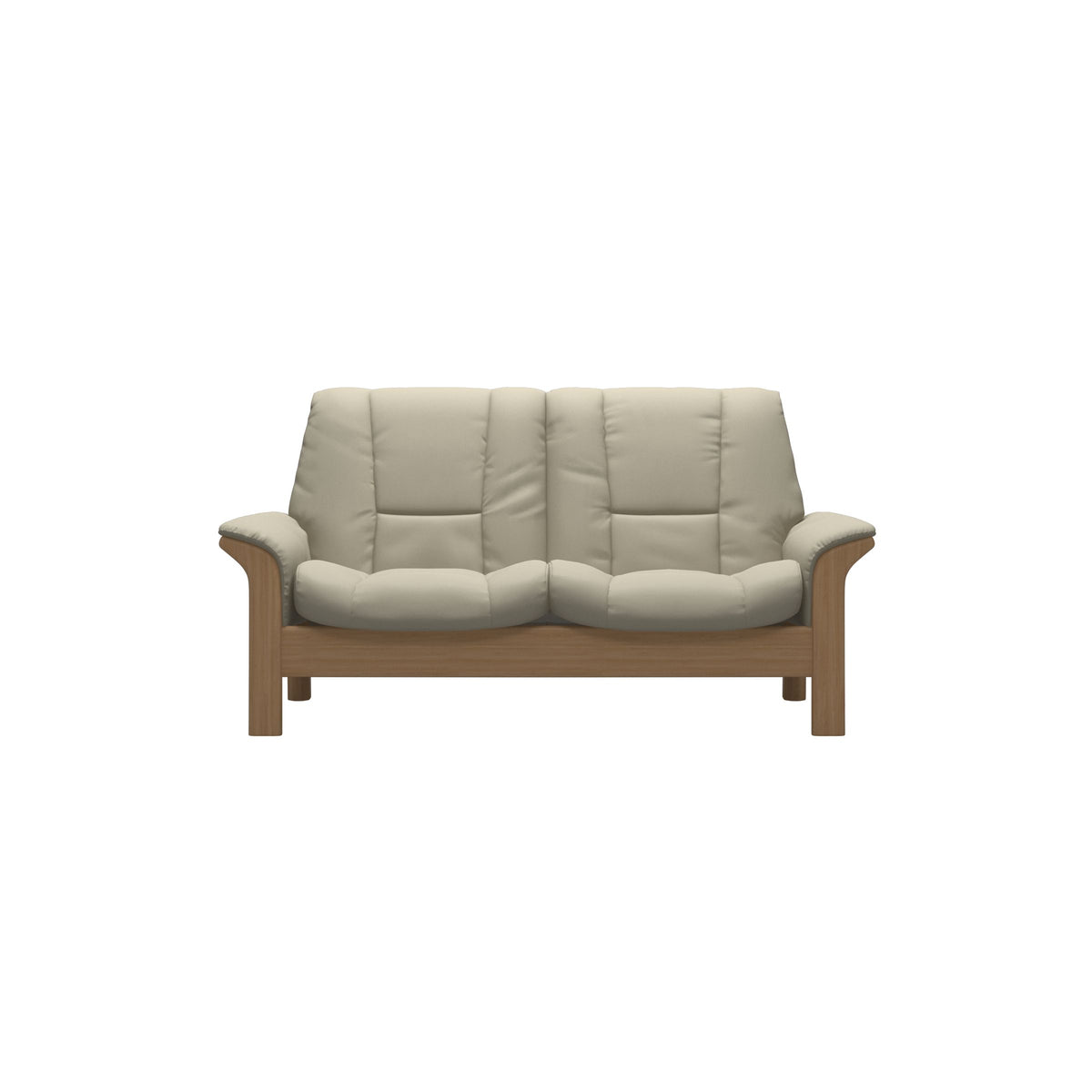 Buckingham LB 2-Seat - Paloma Light Grey - Oak