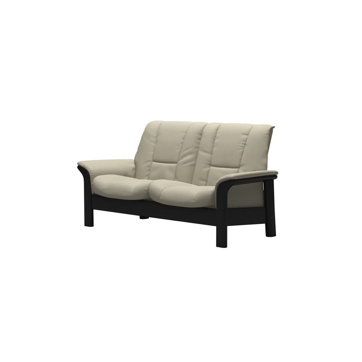 Buckingham LB 2-Seat - Paloma Light Grey - Black