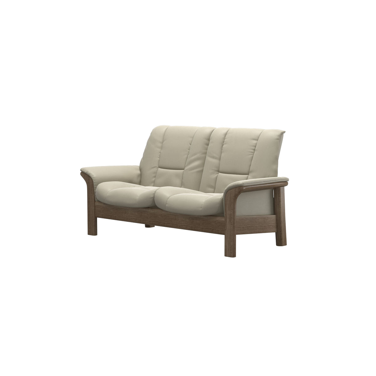 Buckingham LB 2-Seat - Paloma Light Grey - Smoked Oak