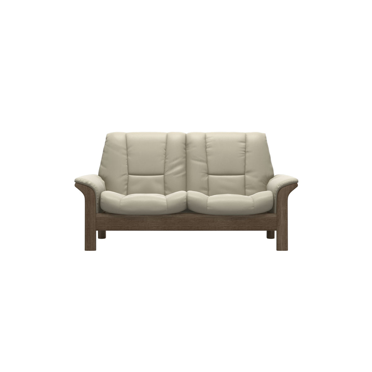Buckingham LB 2-Seat - Paloma Light Grey - Smoked Oak