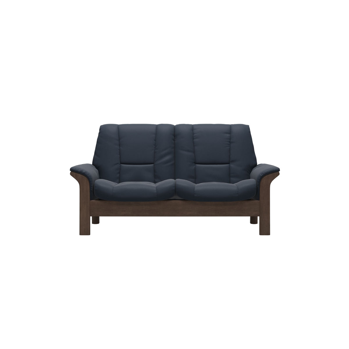 Buckingham LB 2-Seat - Paloma Oxford Blue - Walnut