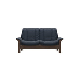 Buckingham LB 2-Seat - Paloma Oxford Blue - Walnut