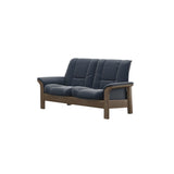 Buckingham LB 2-Seat - Paloma Oxford Blue - Smoked Oak