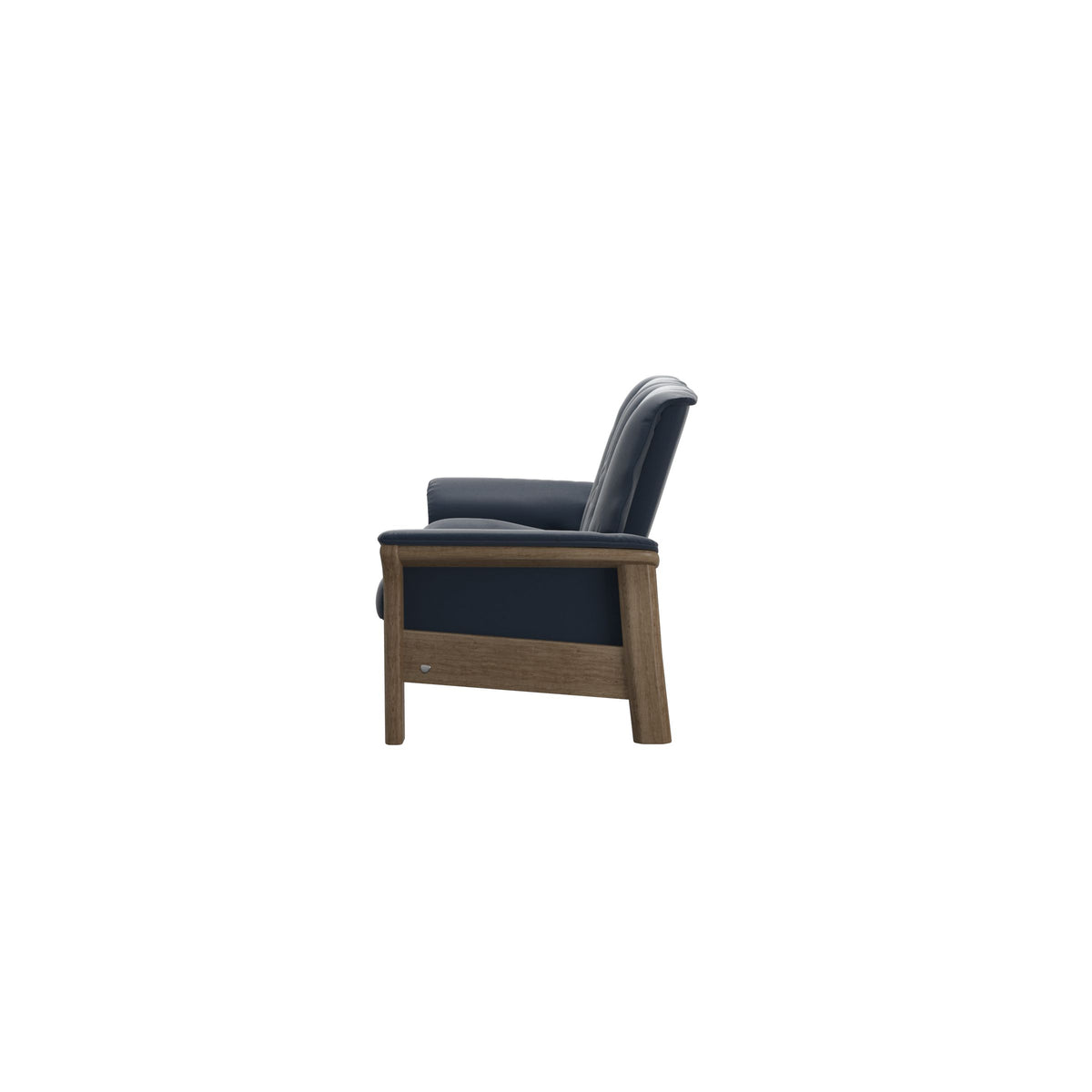 Buckingham LB 2-Seat - Paloma Oxford Blue - Smoked Oak