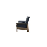Buckingham LB 2-Seat - Paloma Oxford Blue - Smoked Oak