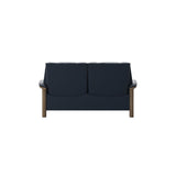 Buckingham LB 2-Seat - Paloma Oxford Blue - Smoked Oak