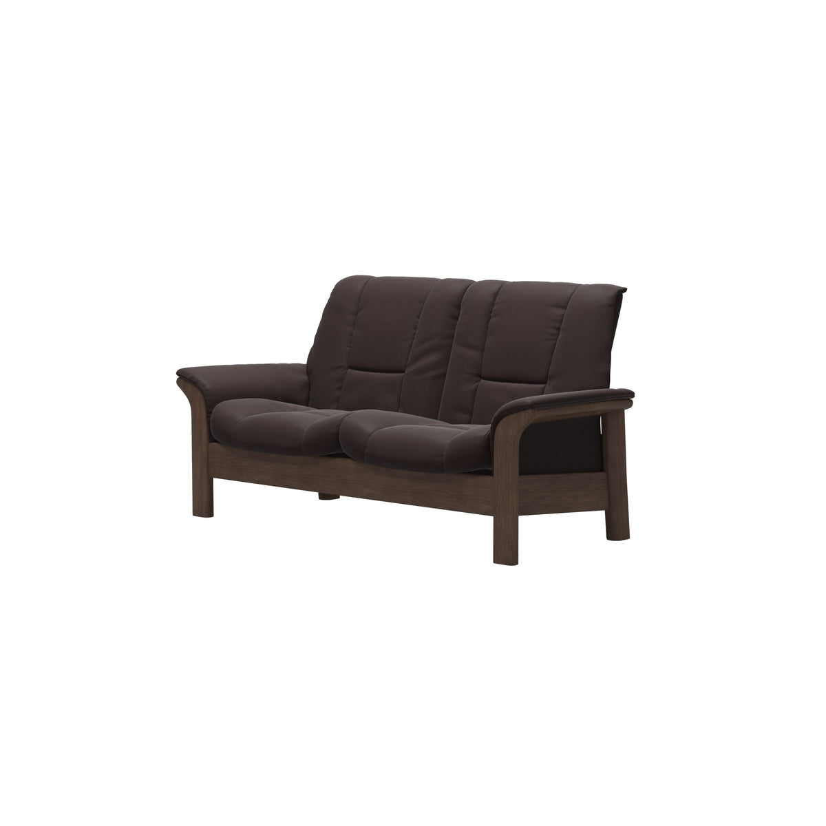 Buckingham LB 2-Seat - Paloma Chocolate - Walnut