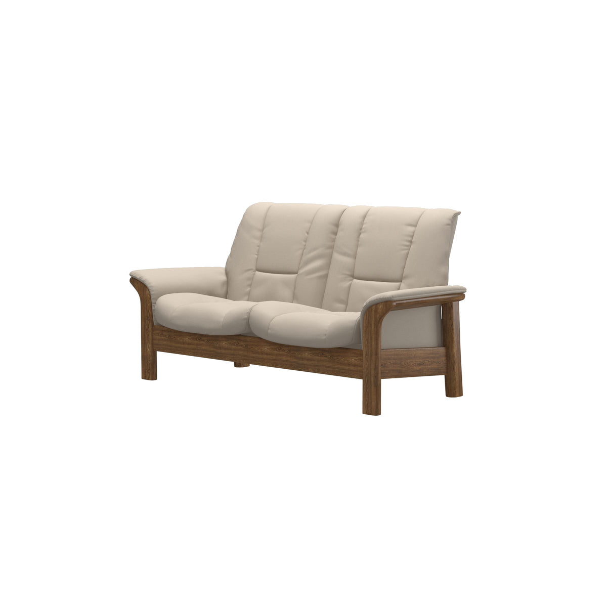 Buckingham LB 2-Seat - Paloma Fog - Teak
