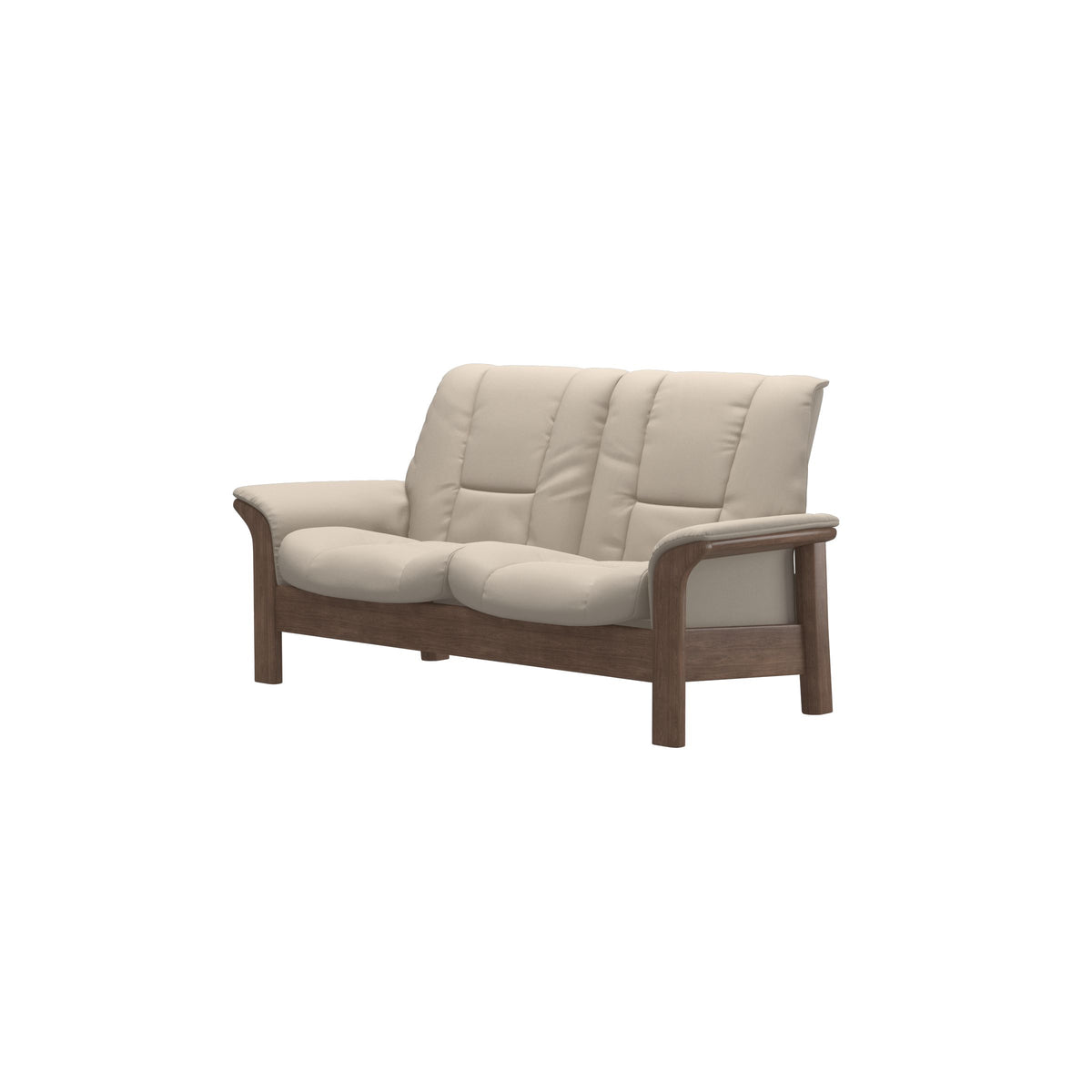 Buckingham LB 2-Seat - Paloma Fog - Walnut