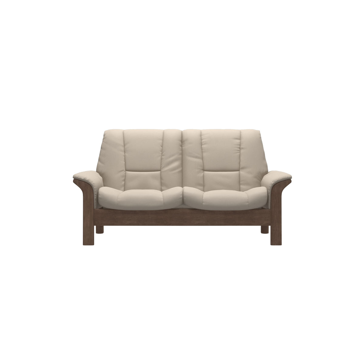 Buckingham LB 2-Seat - Paloma Fog - Walnut