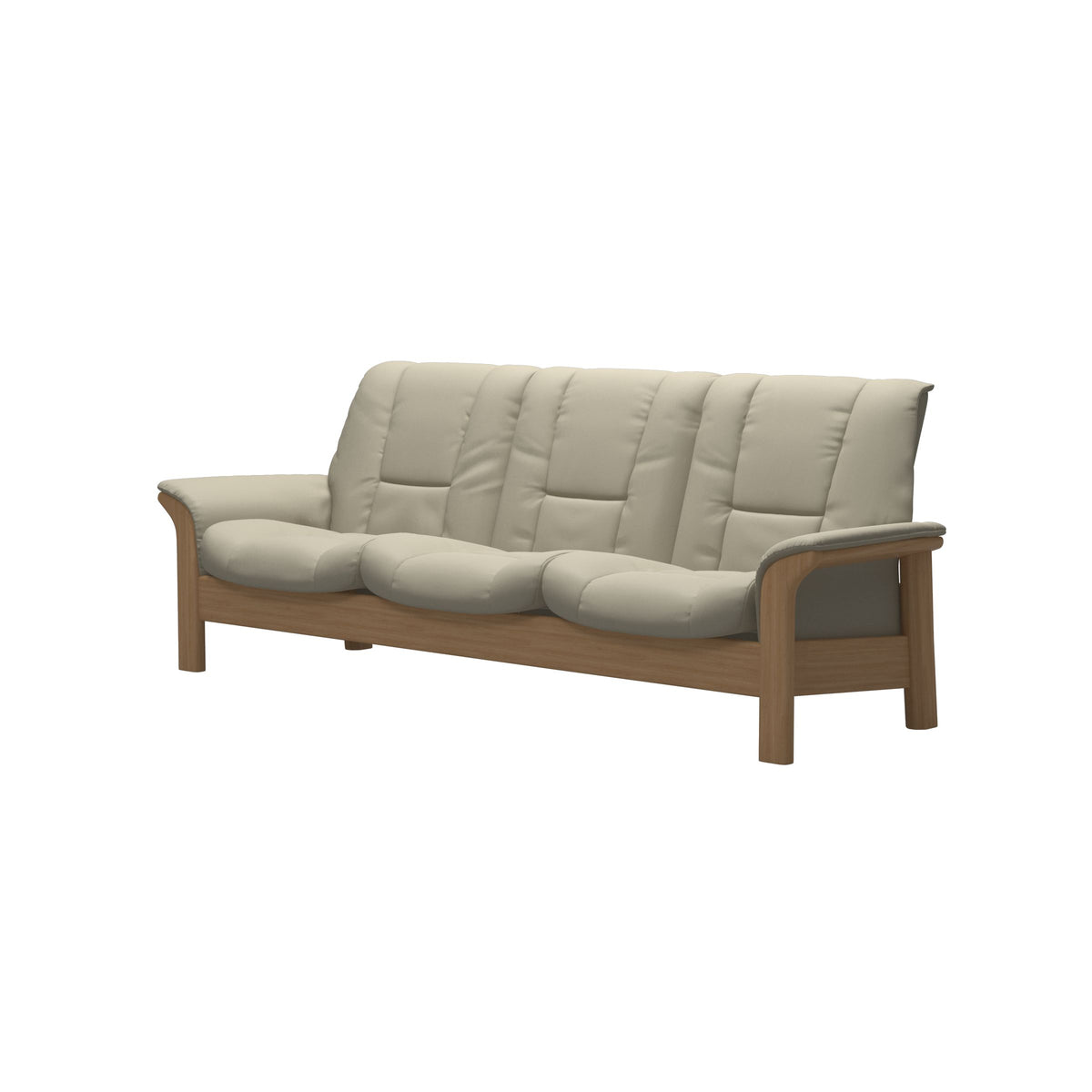 Buckingham LB 3-Seat - Paloma Light Grey - Oak