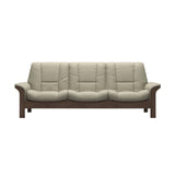 Buckingham LB 3-Seat - Paloma Light Grey - Walnut