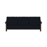 Buckingham LB 3-Seat - Paloma Oxford Blue - Walnut
