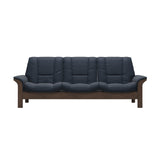 Buckingham LB 3-Seat - Paloma Oxford Blue - Walnut