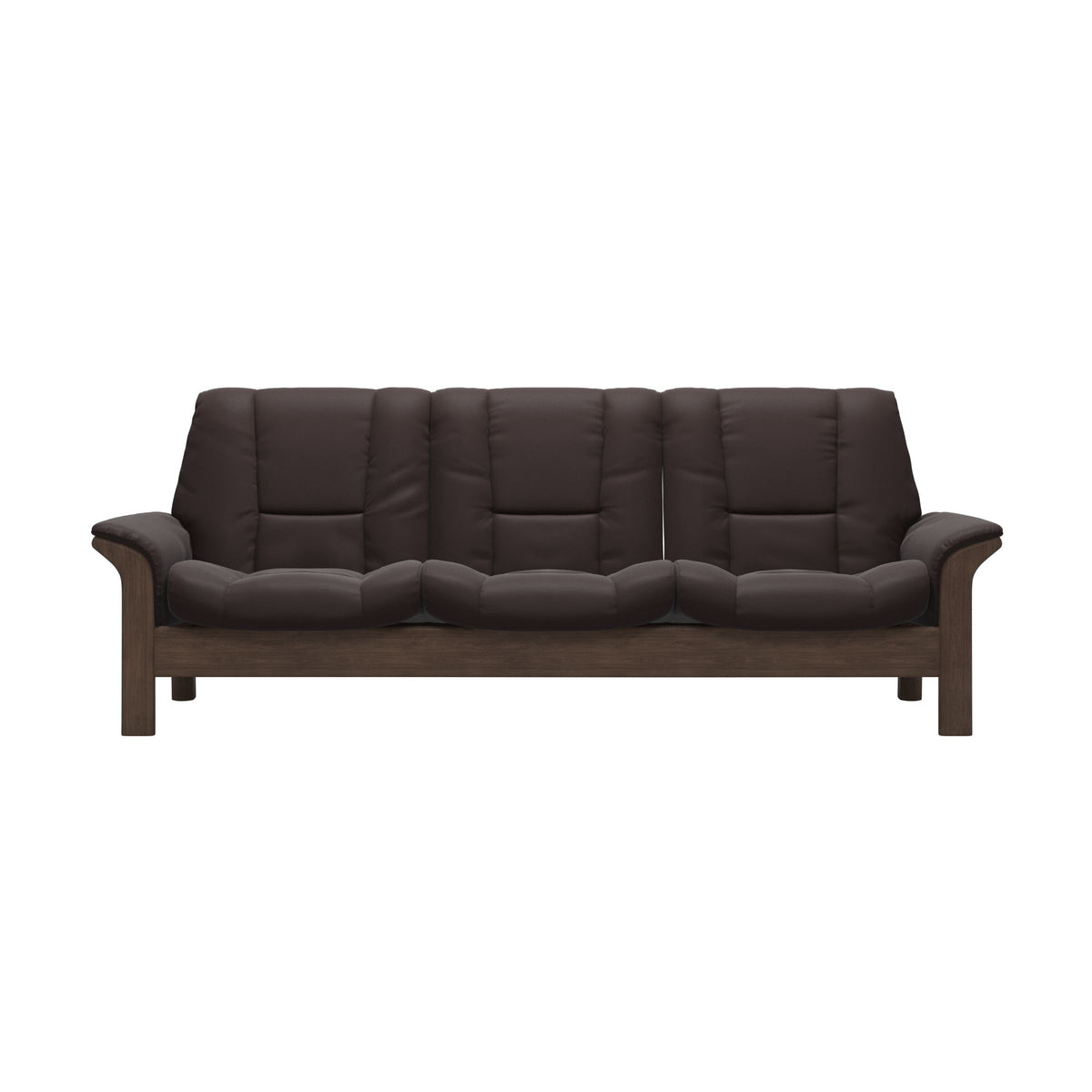 Buckingham LB 3-Seat - Paloma Chocolate - Walnut