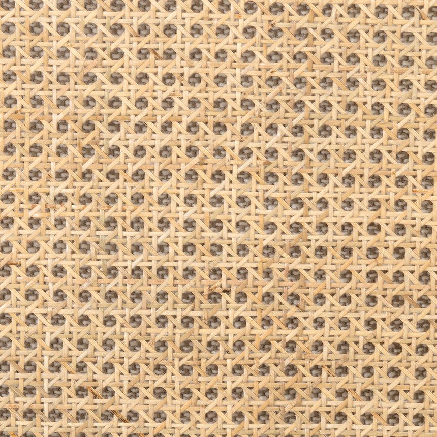 Gable Taupe Fabric & Natural Cane Rattan with Gunmetal Iron | Jayda Chair | Valley Ridge Furniture