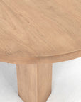 Light Brushed Parawood (38in Size) | Mesa Round Coffee Table | Valley Ridge Furniture