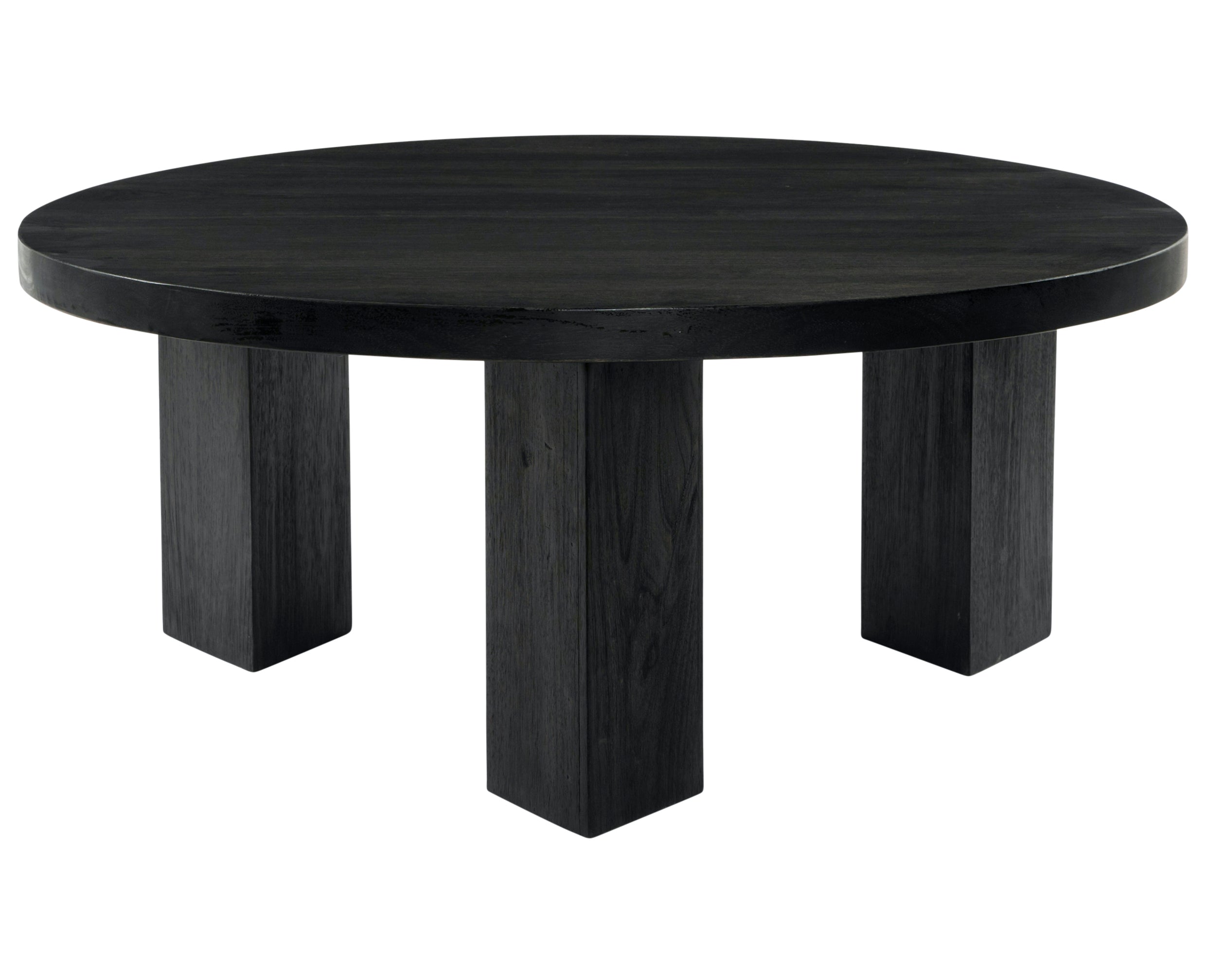 Ebony Parawood (38in Size) | Mesa Round Coffee Table | Valley Ridge Furniture