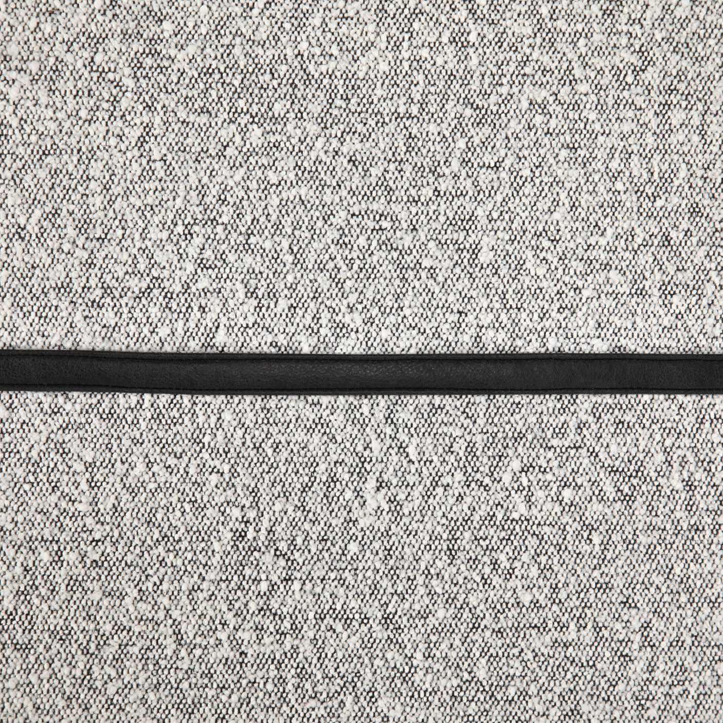 Knoll Domino Fabric & Gunmetal Iron with Umber Black Leather | Harris Accent Bench | Valley Ridge Furniture