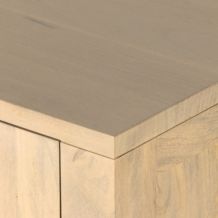Natural Mango & Natural Circle Cane with Satin Brass Iron | Tilda Sideboard | Valley Ridge Furniture