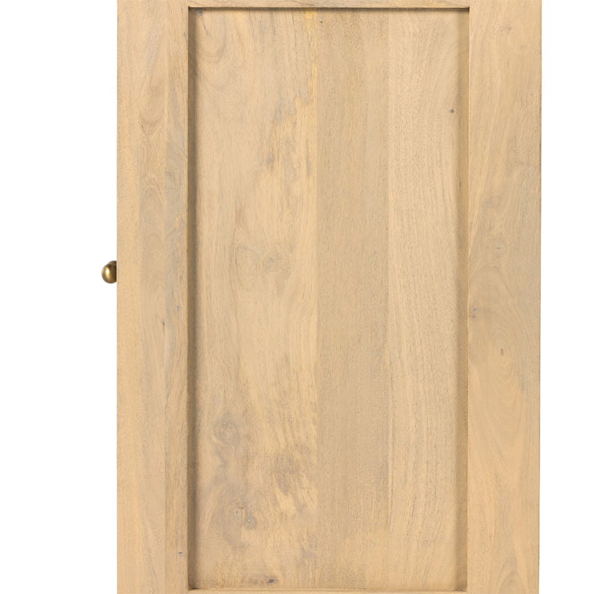 Natural Mango & Natural Circle Cane with Satin Brass Iron | Tilda Sideboard | Valley Ridge Furniture