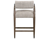 Thames Coal Fabric and Sierra Brown Parawood with Aged Bronze Iron (Counter Height) | Waldon Bar/Counter Stool | Valley Ridge Furniture