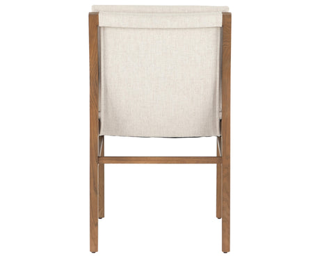 Savile Flax Fabric with Natural Brown Nettlewood | Aya Dining Chair | Valley Ridge Furniture