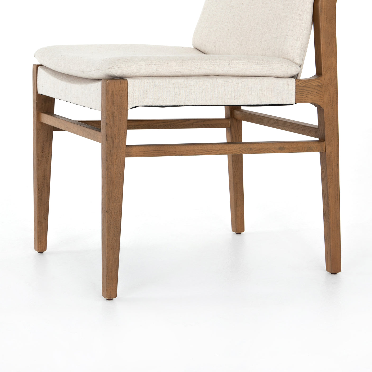 Savile Flax Fabric with Natural Brown Nettlewood | Aya Dining Chair | Valley Ridge Furniture