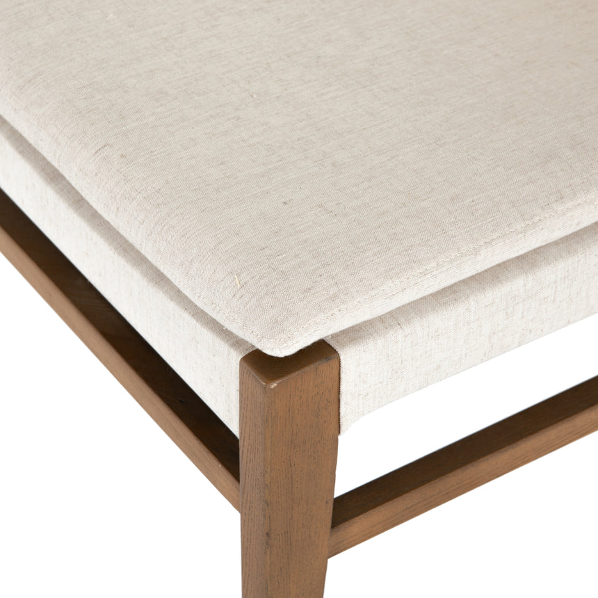 Savile Flax Fabric with Natural Brown Nettlewood | Aya Dining Chair | Valley Ridge Furniture