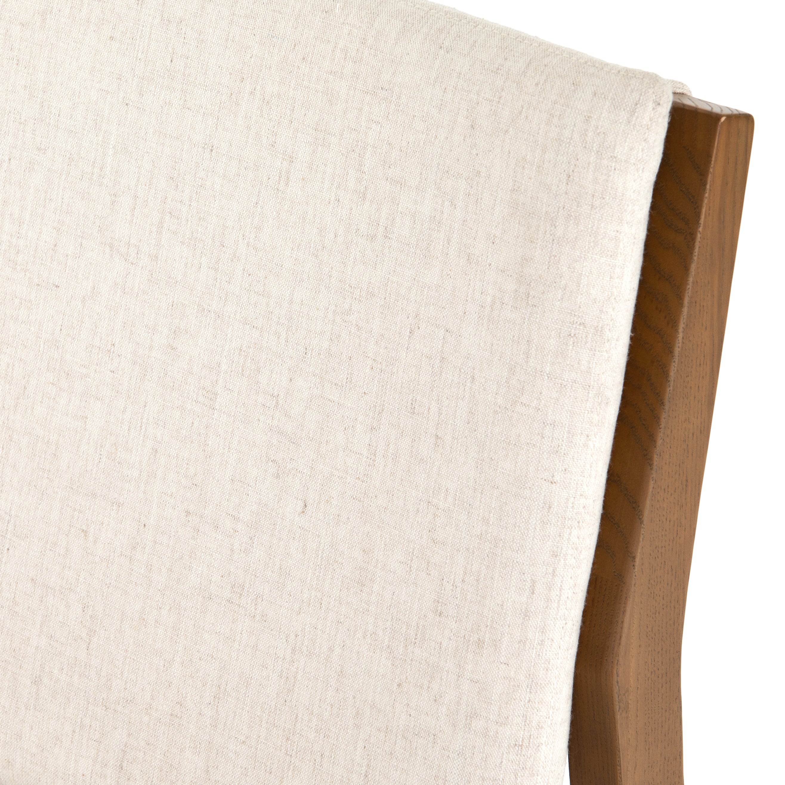 Savile Flax Fabric with Natural Brown Nettlewood | Aya Dining Chair | Valley Ridge Furniture